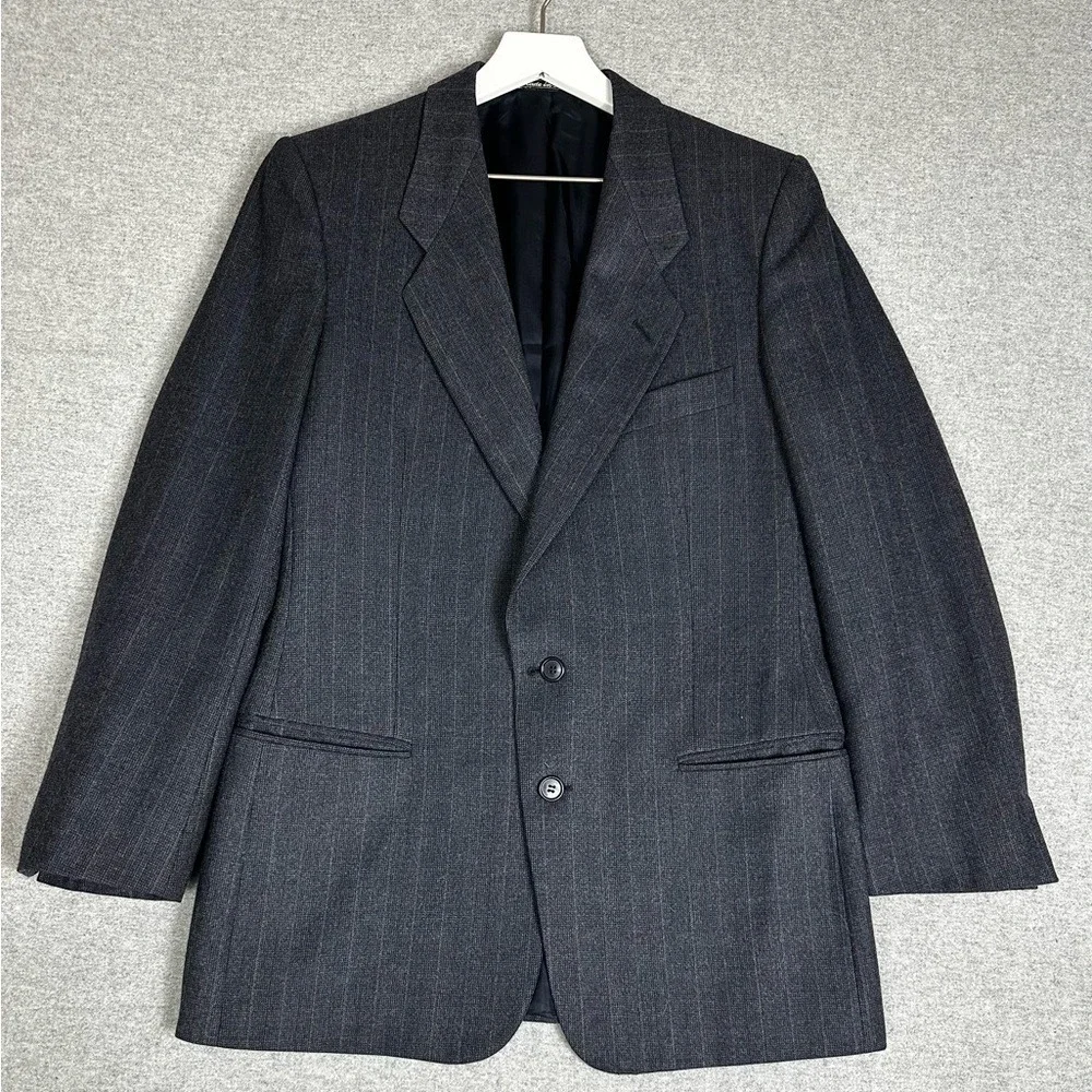 Emanuel Ungaro Blazer Mens 38 Wool Pinstripe Made Italy Barneys New York Jacket